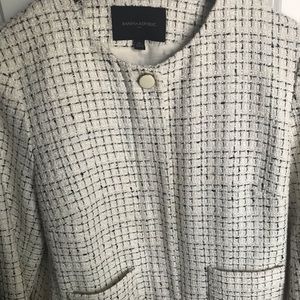 Loft size 10 white and black blazer